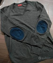 maglione uomo grigio scuro Hilfiger 