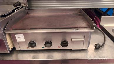 🍳 Fry Top elettrica a 2 zone – Marca Horeca 🔥