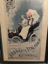 Manifesto Pubblicitario FIAT Vintage