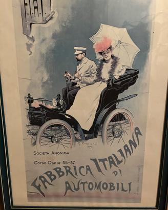 Manifesto Pubblicitario FIAT Vintage