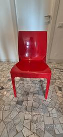 4 sedie rosse 