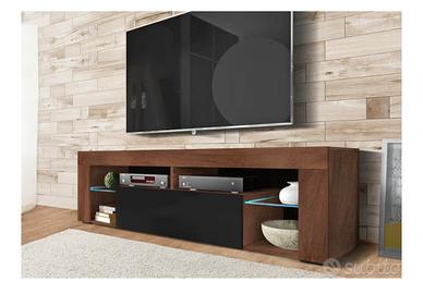 SELSEY Mobile per TV, Noce/Nero Lucido