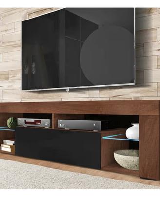 SELSEY Mobile per TV, Noce/Nero Lucido