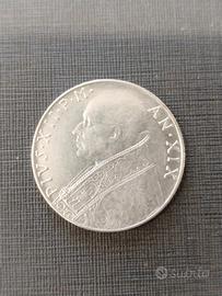100 Lire Città del Vaticano 1957 Papa Pio XII