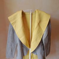 Giacca - Cardigan - Cappa donna grigio e giallo, m