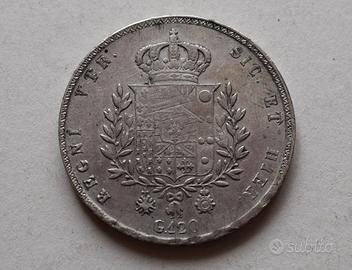 PIASTRA DA 120 GRANA NAPOLI 1825 – FRANCESCO I