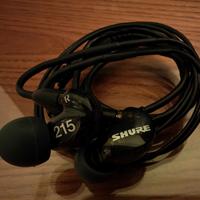 Cuffie auricolari Shure SE215-K-E come nuovi