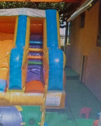 DUE  GRANDI  GONFIABILI  PER  BIMBI -giostra-bruco