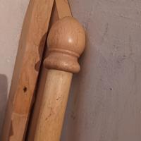 Bastone tende in legno con anelli
