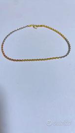 Bracciale tricolore 18kt 750