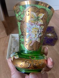 Vaso cristallo di Boemia, nuovo.