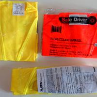 3 Gilet ad alta visibilità arancione e giallo fluo