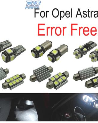 KIT 15 LAMPADE LED INTERNE PER OPEL ASTRA H OPC GT