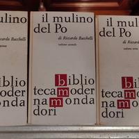 Romanzo in 3 volumi Il mulino del Po di Bacchelli