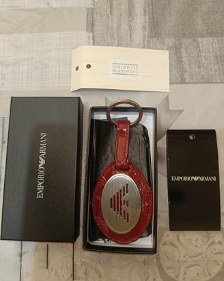 elegantissimo portachiavi in Pelle Armani Orginal