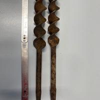 2 punte vintage da legno 23,5 25,5 mm