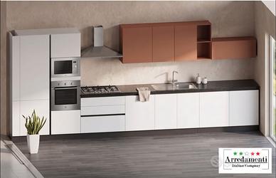 CUCINA LINEARE MODERNA SU MISURA+ ELETTRODOMESTICI