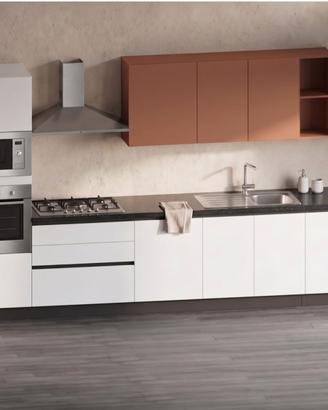 CUCINA LINEARE MODERNA SU MISURA+ ELETTRODOMESTICI