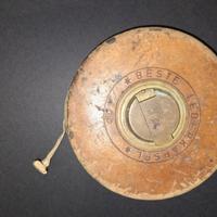 Vintage antico beste lederkapsel metro a nastro
