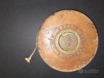 Vintage antico beste lederkapsel metro a nastro