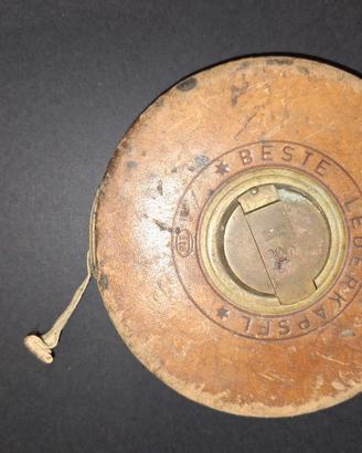 Vintage antico beste lederkapsel metro a nastro
