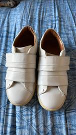 Sneakers in pelle BALLY con velcro - Taglia 35.5