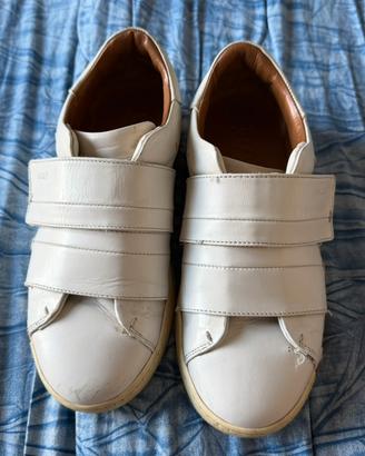 Sneakers in pelle BALLY con velcro - Taglia 35.5