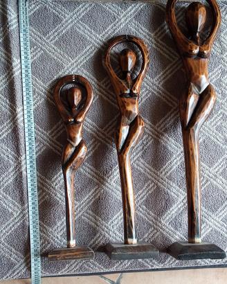 Statuette legno serie ballerine