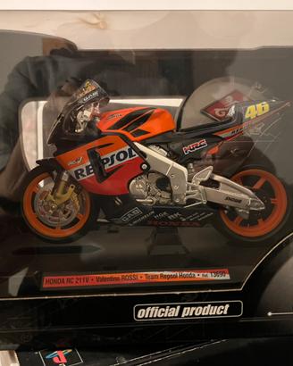 Modellino moto honda valentino rossi