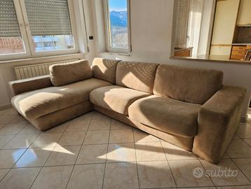 Divano Angolare di Design con Letto e Contenitore