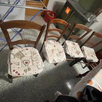 Sedie in legno impagliate