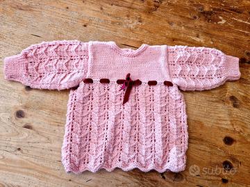 Maglia neonata vintage fatta a mano