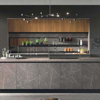 Cucina Doppia Colonna + Isola KING – Lineare 390cm