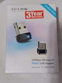 Chiavetta Wireless USB Nano TP-LINK 150Mbps Nuovo 