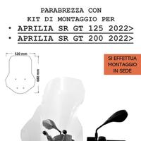 PARABREZZA ISOTTA APRILIA SR GT 125/200