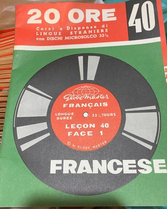 Corso di Lingua Francese Vintage Globe Master 1965