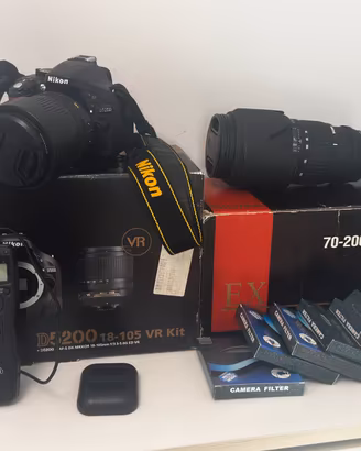 Nikon d5200 kit 18-105 VR + Sigma 70-200 f2.8