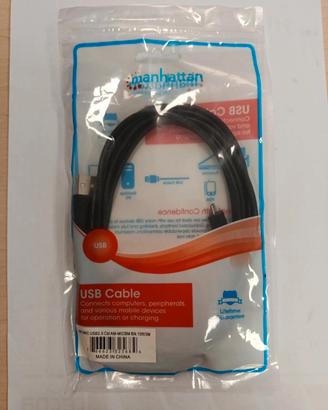 cavo USB-A / Micro USB-B Manhattan 