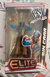 Wwe action figure Mattel Sin Cara Elite + box Raro