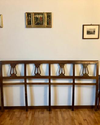 Letto antico in noce stile impero