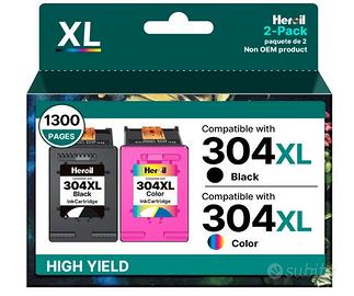 304 xl Cartucce Sostitutive per HP 304 Nero per 30