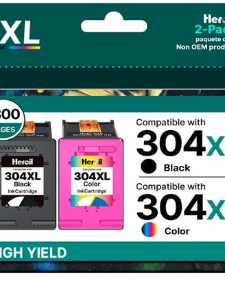 304 xl Cartucce Sostitutive per HP 304 Nero per 30