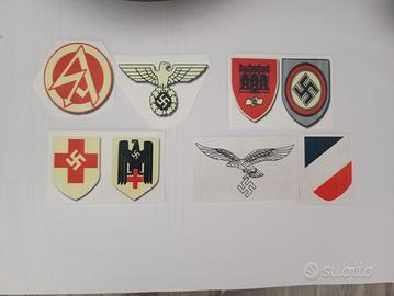 militaria ww2decal elmetti tedeschi 