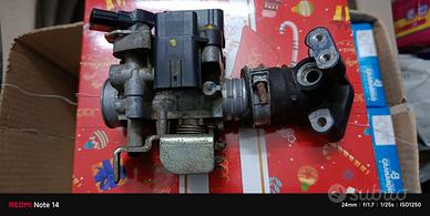 corpo farfallato, centralina e iniettore