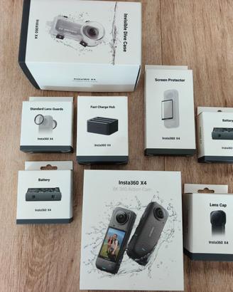 INSTA360 X4 – KIT COMPLETO, PARI AL NUOVO