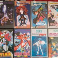 set 8 VHS animazione giapponese introvabili yamato