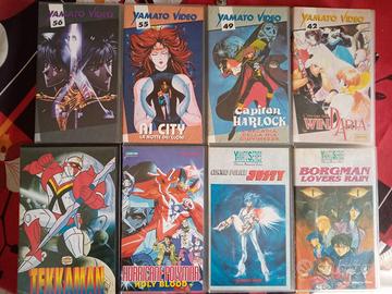 set 8 VHS animazione giapponese introvabili yamato