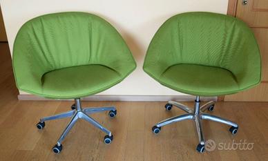 Kastel – n. 2 poltrone modello Krokus verde oliva