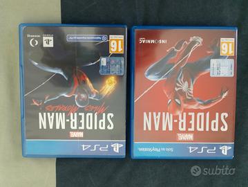 giochi play station 4 spiderman e spiderman Miles 