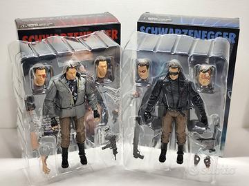 Set 2 Action Figure Neca Terminator Schwarzenegger